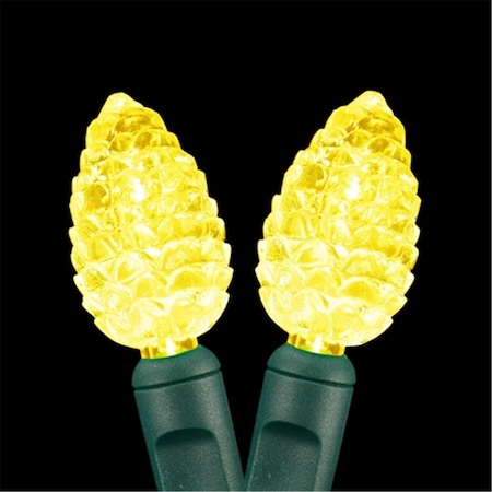 Forever Bright Kellogg Plastics 1.5 in. Holiday & Christmas Indoor & Outdoor LED- Warm White - Pinecone 150393